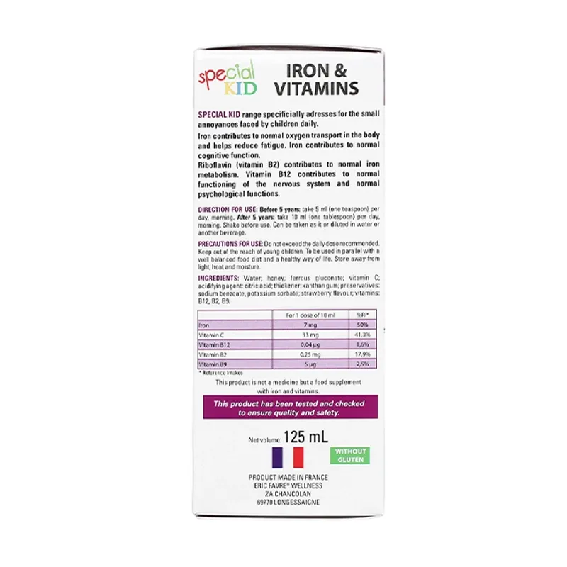 Thực phẩm bảo vệ sức khỏe Special Kid Fer & Vitamines (125ml) 5