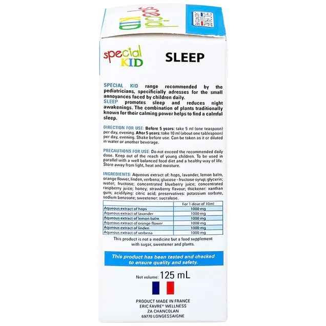 Thực phẩm bảo vệ sức khỏe Special Kid Sommeil (125ml) 4