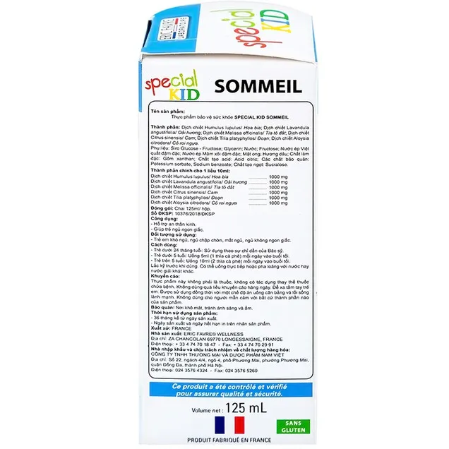 Thực phẩm bảo vệ sức khỏe Special Kid Sommeil (125ml) 5