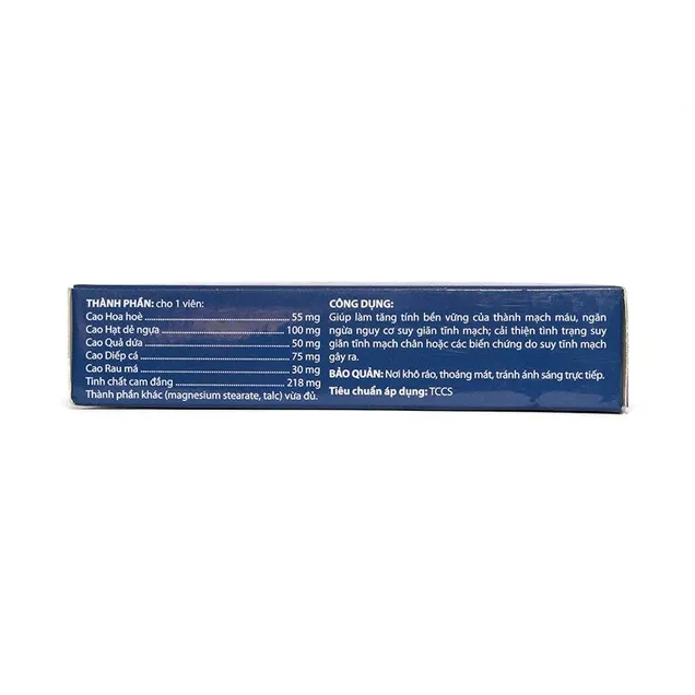 Thực phẩm bảo vệ sức khỏe Tĩnh Mạch Khang (30 viên) 3