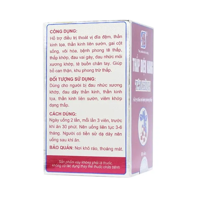 Thực phẩm bảo vệ sức khỏe Thấp Diệu Nang Tâm Bình (60 viên) 2