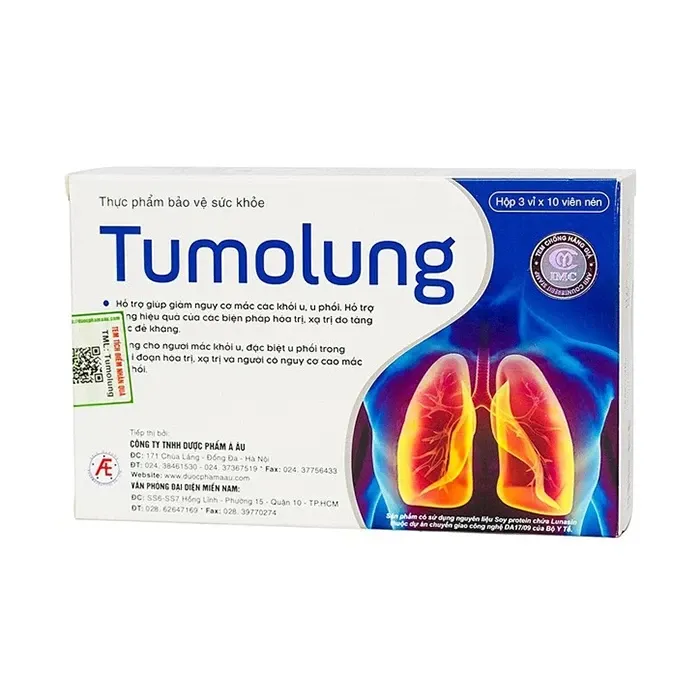 Thực phẩm bảo vệ sức khỏe Tumolung (Hộp 3 vỉ x 10 viên) 3