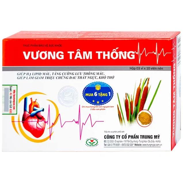 Thực phẩm bảo vệ sức khỏe Vương Tâm Thống (30 viên) 5