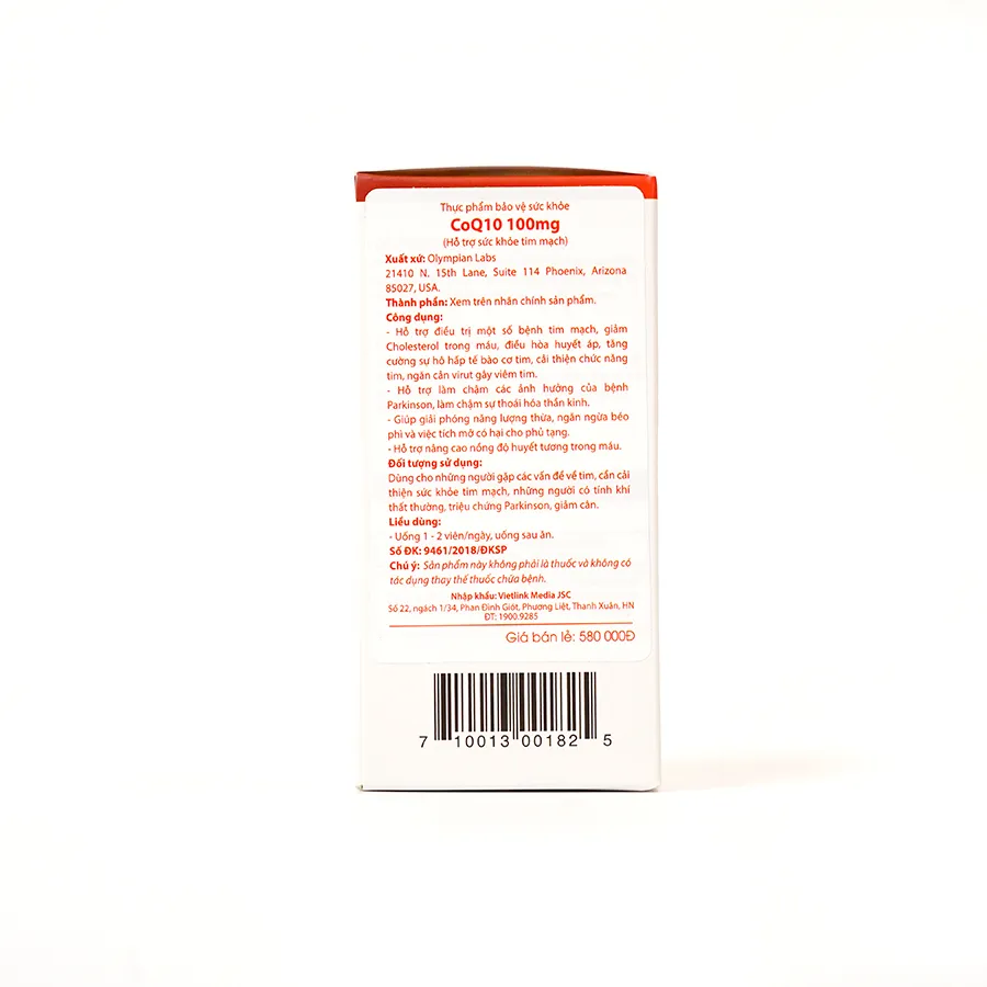 Thực phẩm bảo vệ sức khỏe viên nang CoQ10 100mg (60 viên) 6