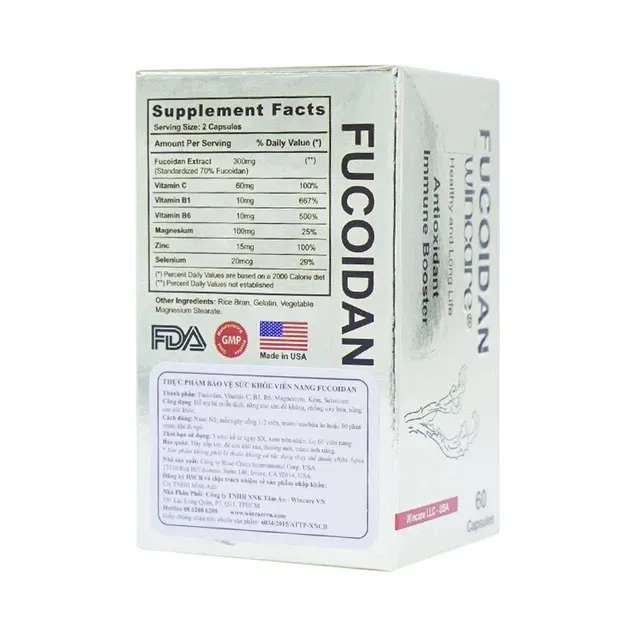 Thực phẩm bảo vệ sức khỏe viên nang Fucoidan Wincare (60 viên) 3