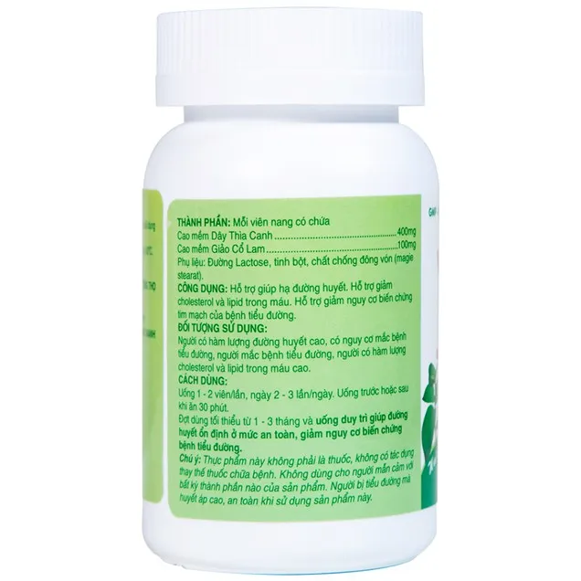Thực phẩm bảo vệ sức khỏe Viên Thìa Canh Giảo Cổ Lam (60 viên) 7