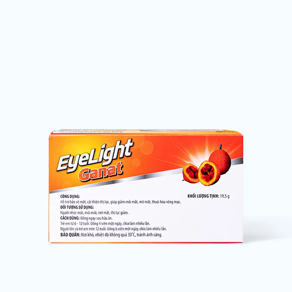 Thực phẩm bảo vệ sức khỏe viên nang mền Eyelight Ganat - Hỗ trợ bảo vệ mắt, cải thiện thị lực (30 Viên) 3