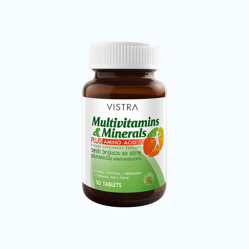 Thực phẩm bảo vệ sức khỏe Vistra Multivitamins và Minerals Plus Amino Acid Hộp 30 Viên 5