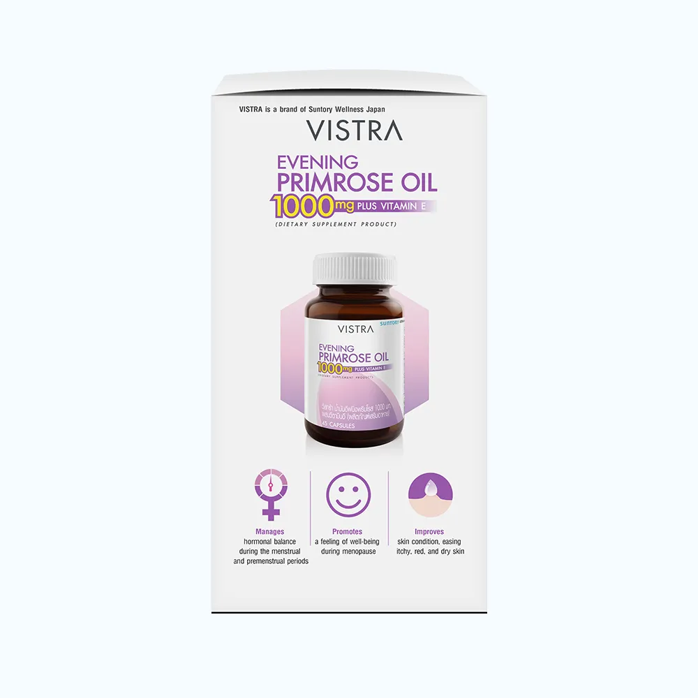 Thực phẩm bảo vệ sức khỏe Vistra-Evening Primrose Oil 1000 Mg Plus Vitamin E (Hộp 45 Viên) 3