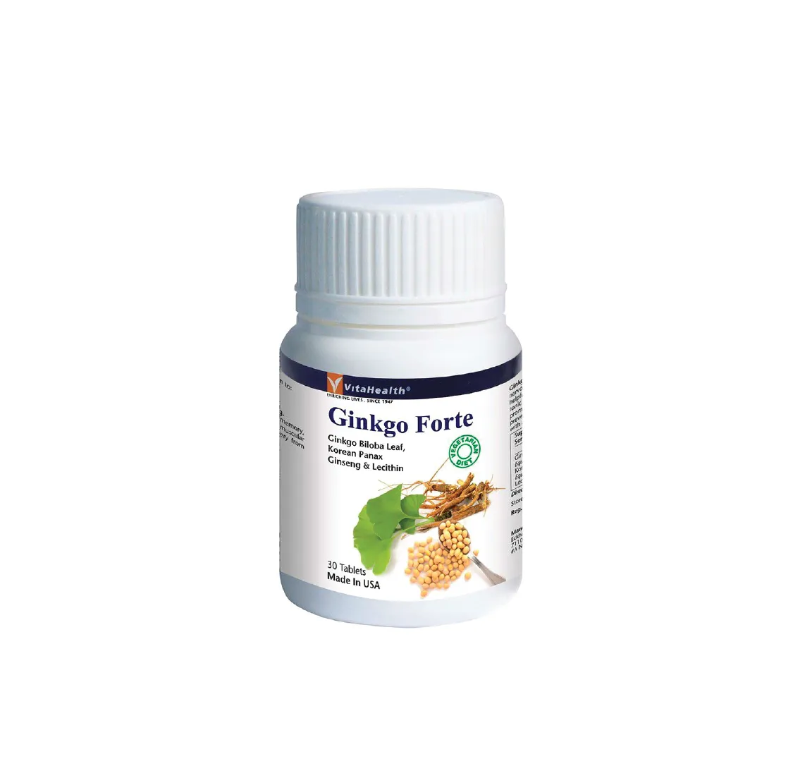 Thực phẩm bảo vệ sức khỏe VitaHealth Ginkgo Forte hỗ trợ hoạt huyết, dưỡng não (30 viên) 2