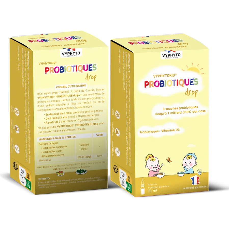 Thực phẩm bảo vệ sức khỏe Vyphytokid Probiotiques drop (10ml) 2