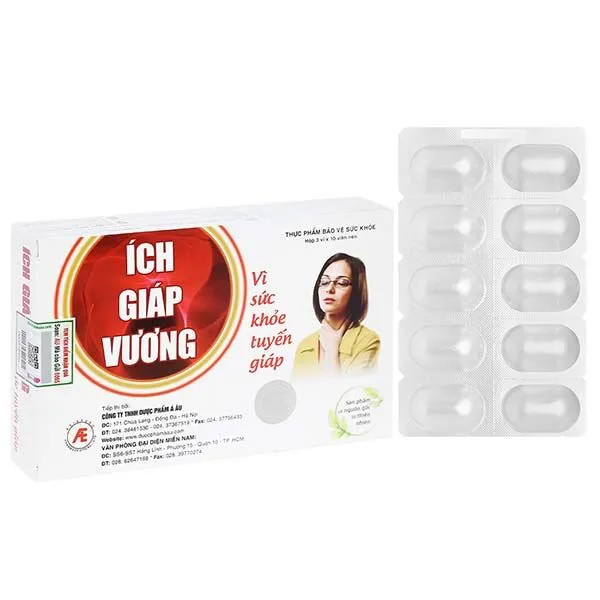 Thực phẩm bảo vệ sức khỏe IMC Ích Giáp Vương (Hộp 30 viên) hỗ trợ tuyến giáp