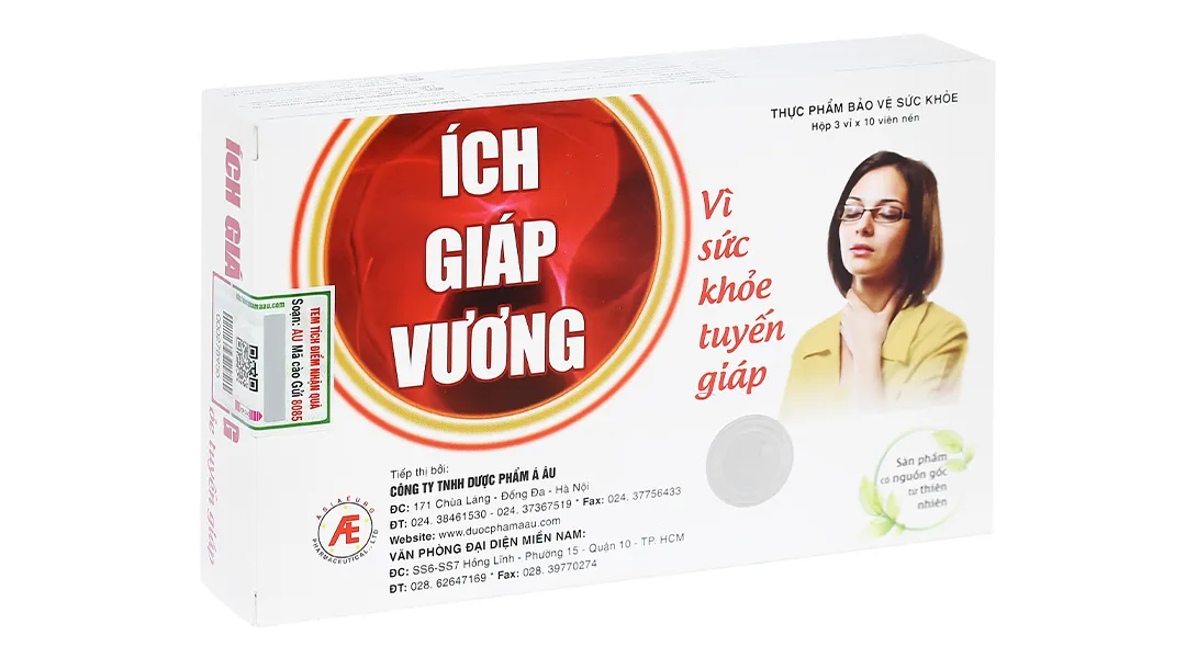 Thực phẩm bảo vệ sức khỏe IMC Ích Giáp Vương (Hộp 30 viên) hỗ trợ tuyến giáp 2