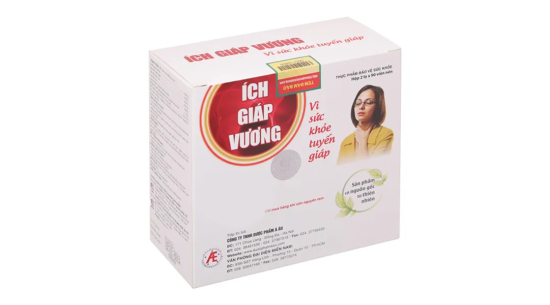 Thực phẩm bảo vệ sức khỏe IMC Ích Giáp Vương (Hộp 30 viên) hỗ trợ tuyến giáp 12