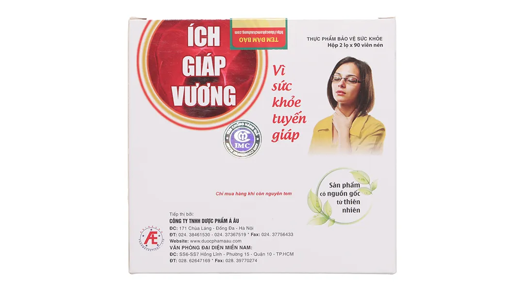 Thực phẩm bảo vệ sức khỏe IMC Ích Giáp Vương (Hộp 30 viên) hỗ trợ tuyến giáp 13