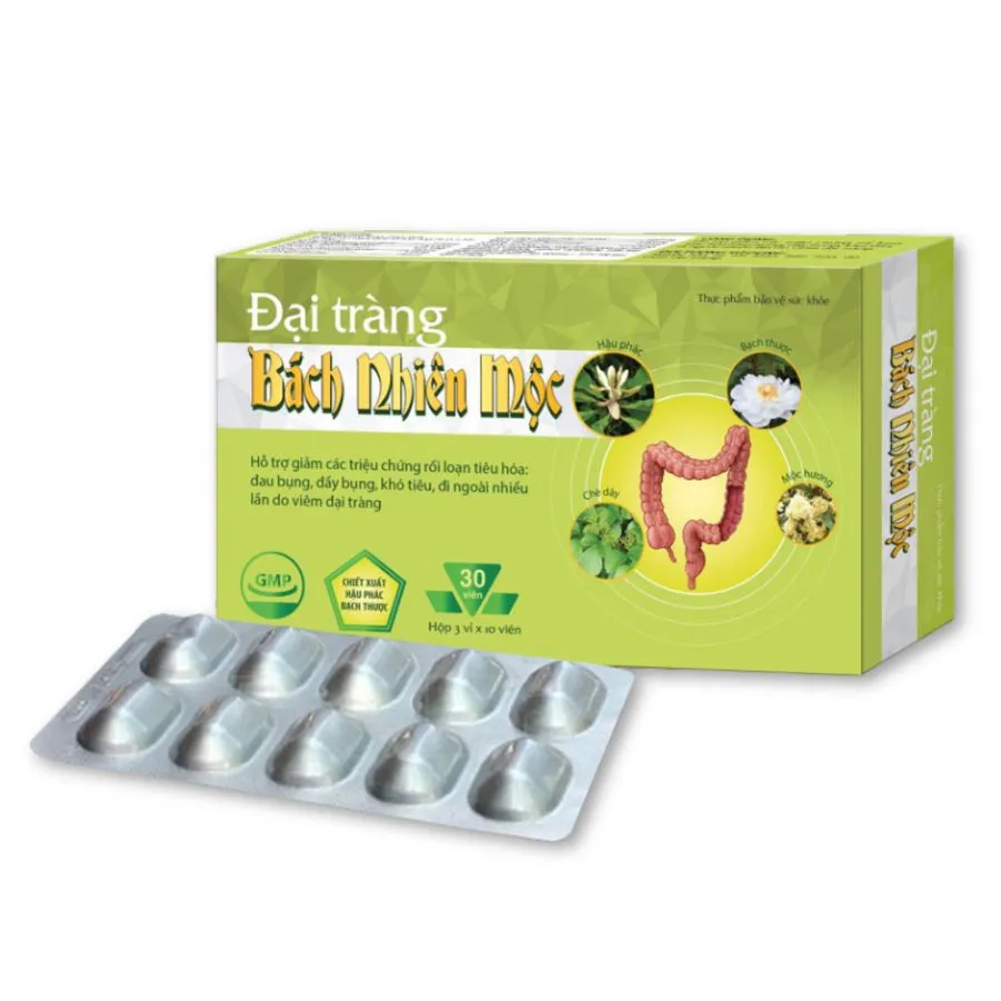Thực phẩm bảo vệ sức khoẻ Đại Tràng Bách Nhiên Mộc hỗ trợ giảm rối loạn tiêu hóa, viêm đại tràng (Hộp 30 viên)
