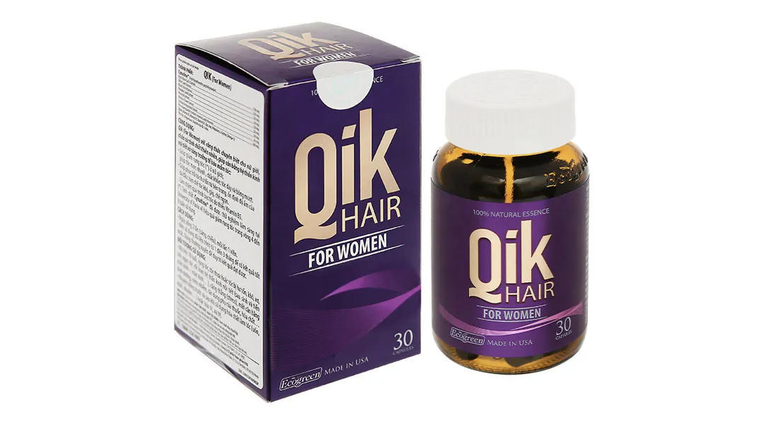 Viên uống QiK Hair For Women Ecogreen hỗ trợ giảm rụng tóc (Hộp 30 viên) 2