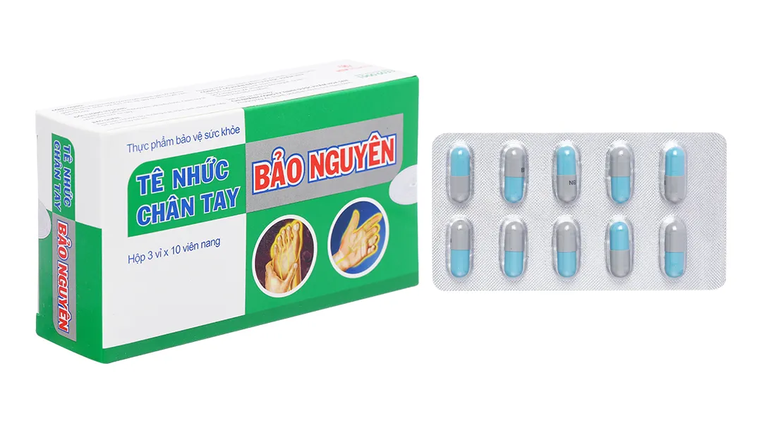 Thực phẩm bảo vệ sức khoẻ: Tê nhức chân tay Bảo Nguyên hộp 90 viên 11
