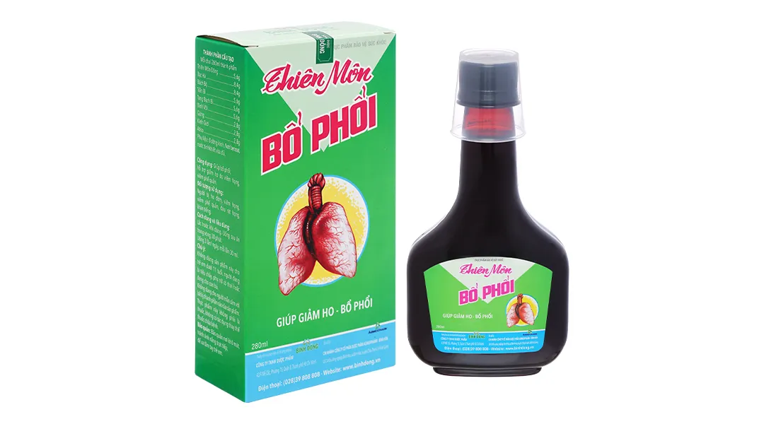 HỖ TRỢ GIẢM HO THIÊN MÔN BỔ PHỔI BÌNH ĐÔNG 280ML 2