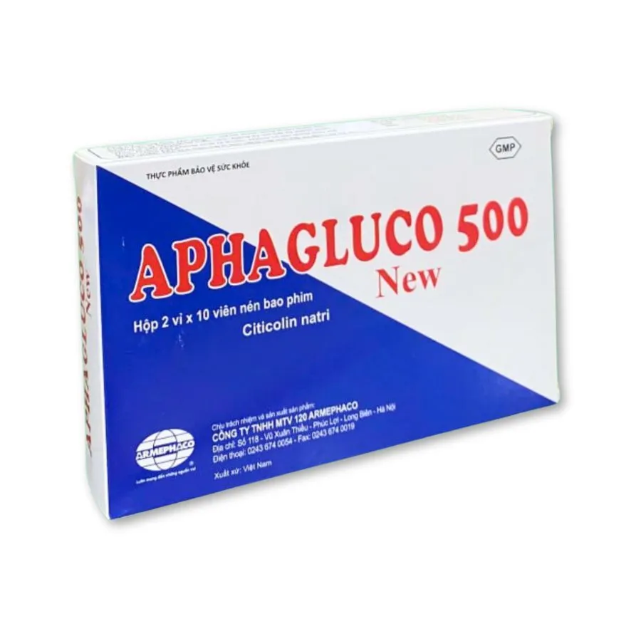 Thực phẩm bảo vệ sức khoẻ Amegluco 500mg hỗ trợ phục hồi chức năng não sau tai biến, cải thiện trí nhớ (Hộp 20 viên) 2
