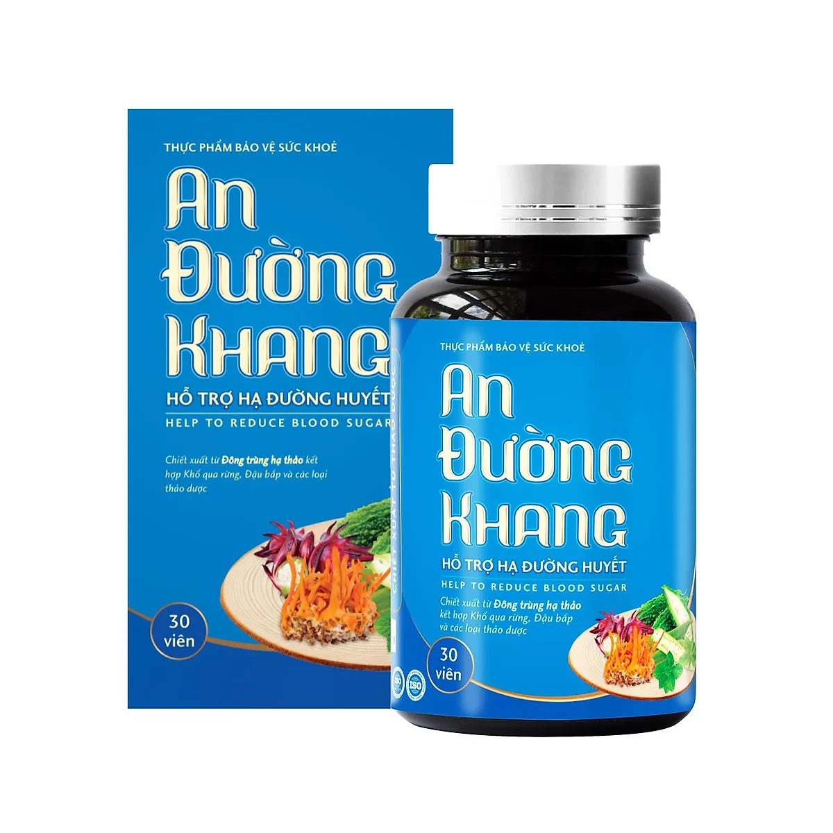 Thực phẩm bảo vệ sức khoẻ An Đường Khang hỗ trợ hạ đường huyết (30 viên)