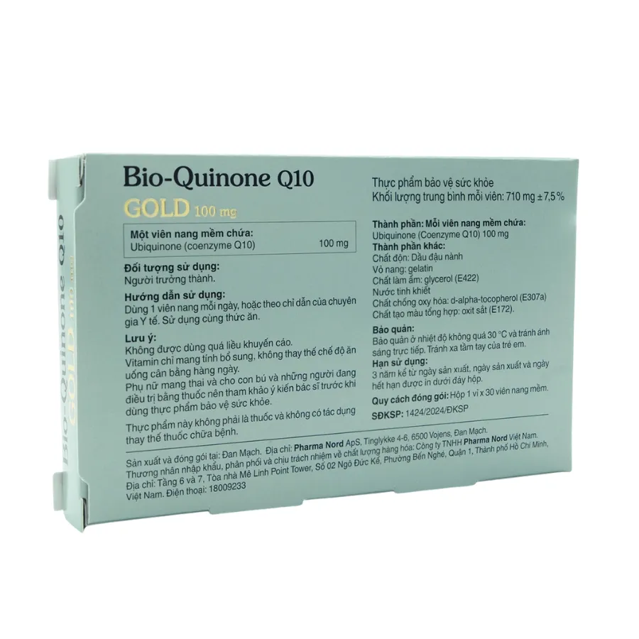 Thực phẩm bảo vệ sức khỏe Hỗ Trợ Tim Mạch Pharma Nord Bio-Quinone Q10 Gold 100 mg (Hộp 30 viên) 2