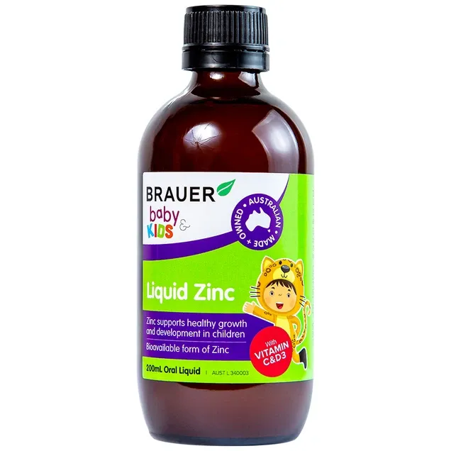Thực phẩm bảo vệ sức khoẻ Brauer Baby & Kids Liquid Zinc (200ml) 2