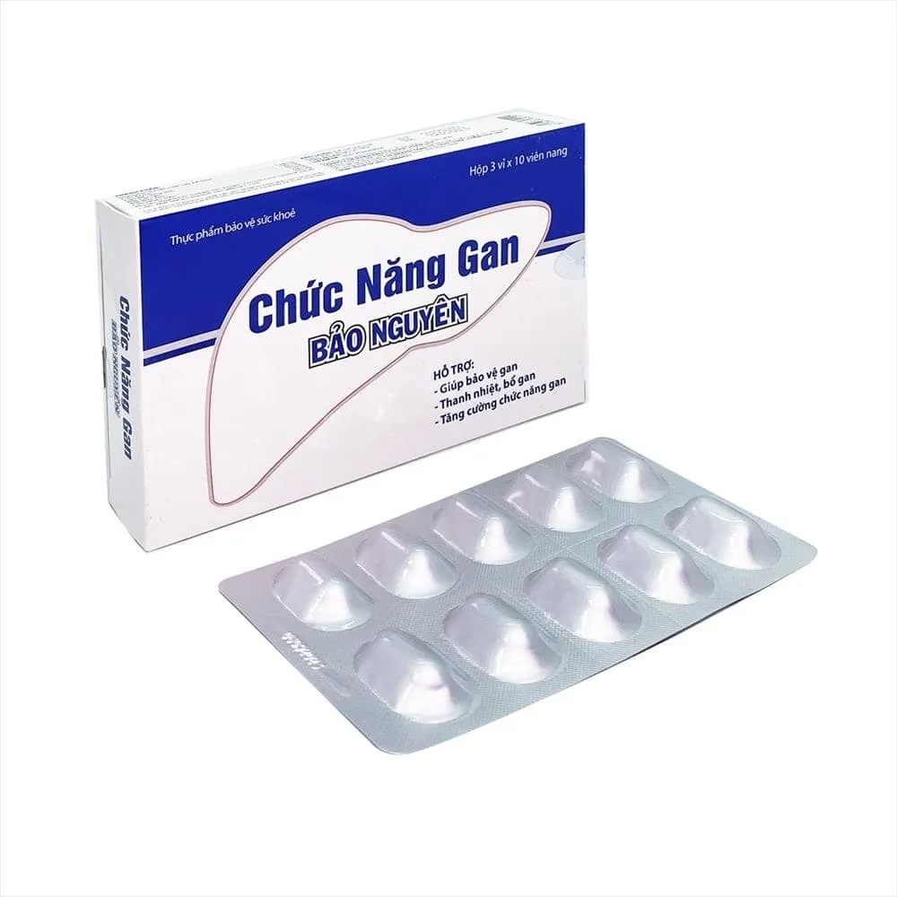 Thực phẩm bảo vệ sức khoẻ Chức Năng Gan Bảo Nguyên (Hộp 3 vỉ 10 viên) 2