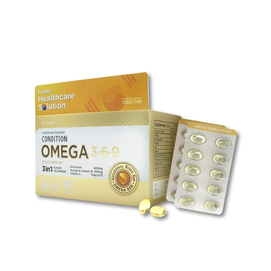 Viên uống Condition Omega 3-6-9 (Hộp 60 viên) tốt cho tim mạch, não và mắt 2