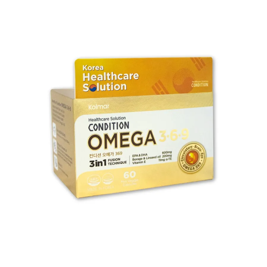 Viên uống Condition Omega 3-6-9 (Hộp 60 viên) tốt cho tim mạch, não và mắt 3