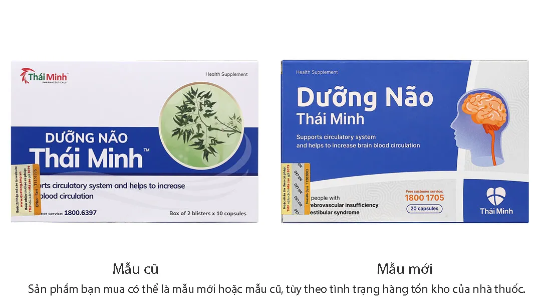 Thực phẩm bảo vệ sức khoẻ Dưỡng Não Thái Minh (2 vỉ x 10 viên) 2