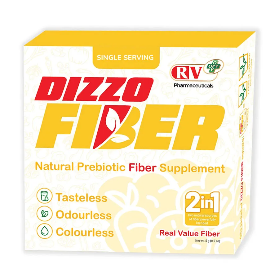 Thực phẩm bảo vệ sức khoẻ Dizzo Fiber hỗ trợ giảm tình trạng táo bón (Hộp 30 gói x 5g) 2