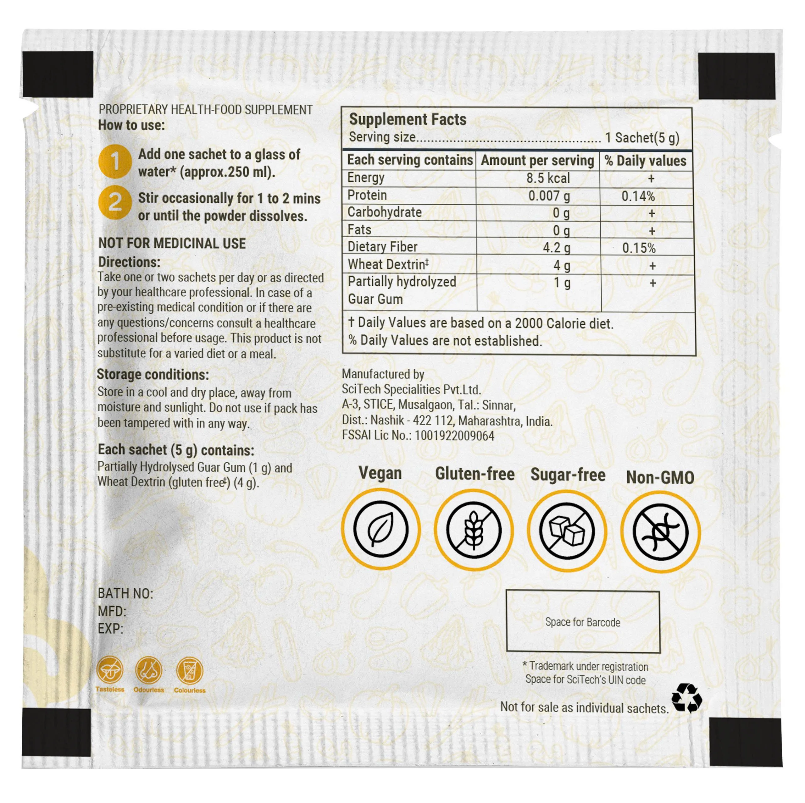 Thực phẩm bảo vệ sức khoẻ Dizzo Fiber hỗ trợ giảm tình trạng táo bón (Hộp 30 gói x 5g) 4
