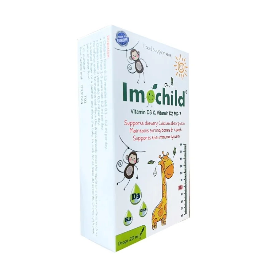 Thực phẩm bảo vệ sức khoẻ Imochild giúp tăng cường hấp thu canxi cho cơ thể (20ml) 3