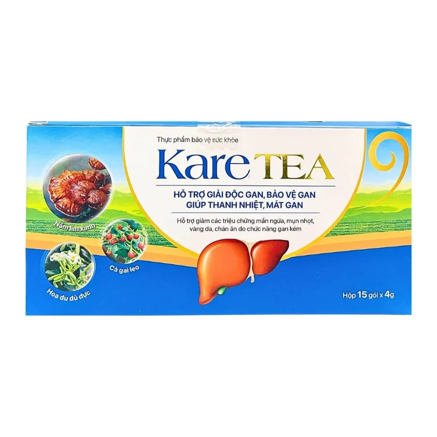 Thực phẩm bảo vệ sức khoẻ KARE TEA giải độc gan, thanh nhiệt, bổ gan (Hộp 15 gói)