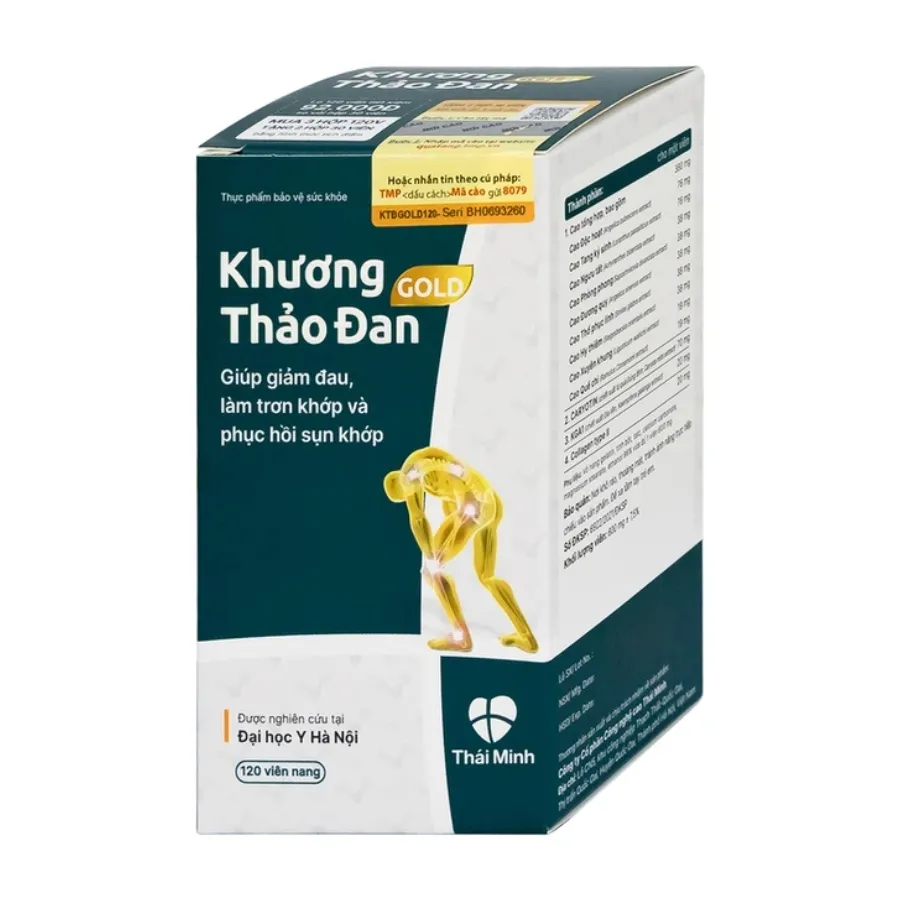 VIÊN UỐNG LÀM TRƠN KHỚP KHƯƠNG THẢO ĐAN GOLD 120V 9