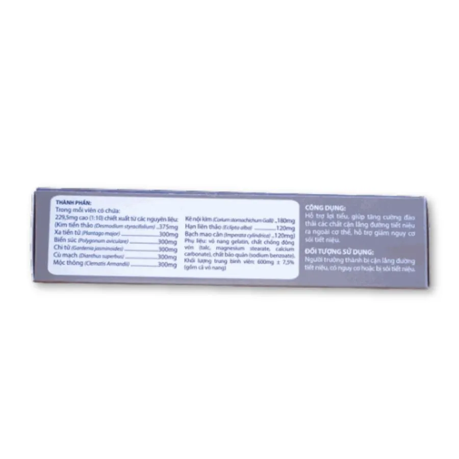 Thực phẩm bảo vệ sức khoẻ Kim Tiền Thảo Bách Nhiên Mộc hỗ trợ lợi tiểu, giảm nguy cơ sỏi tiết niệu (Hộp 60 viên) 2