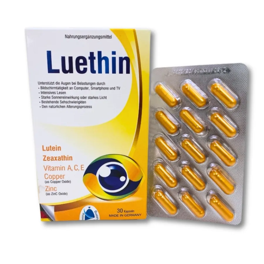 Thực phẩm bảo vệ sức khoẻ LUETHIN bổ mắt, giảm khô mắt (Hộp 30 viên)