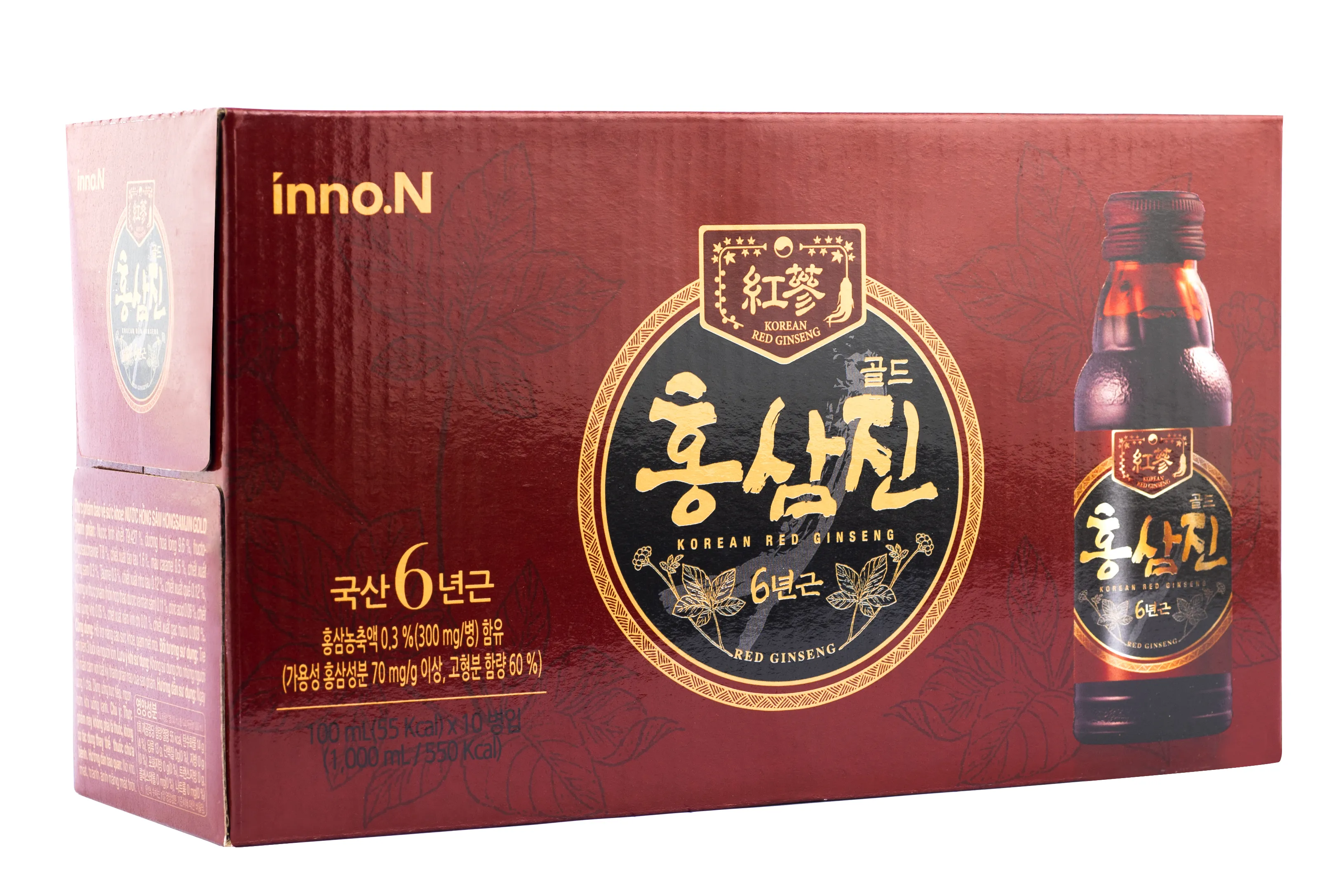 Thực phẩm bảo vệ sức khỏe NƯỚC HỒNG SÂM HONGSAMJIN GOLD (Hộp *3 Hộp Nhỏ * 5 Gói 70ml)
