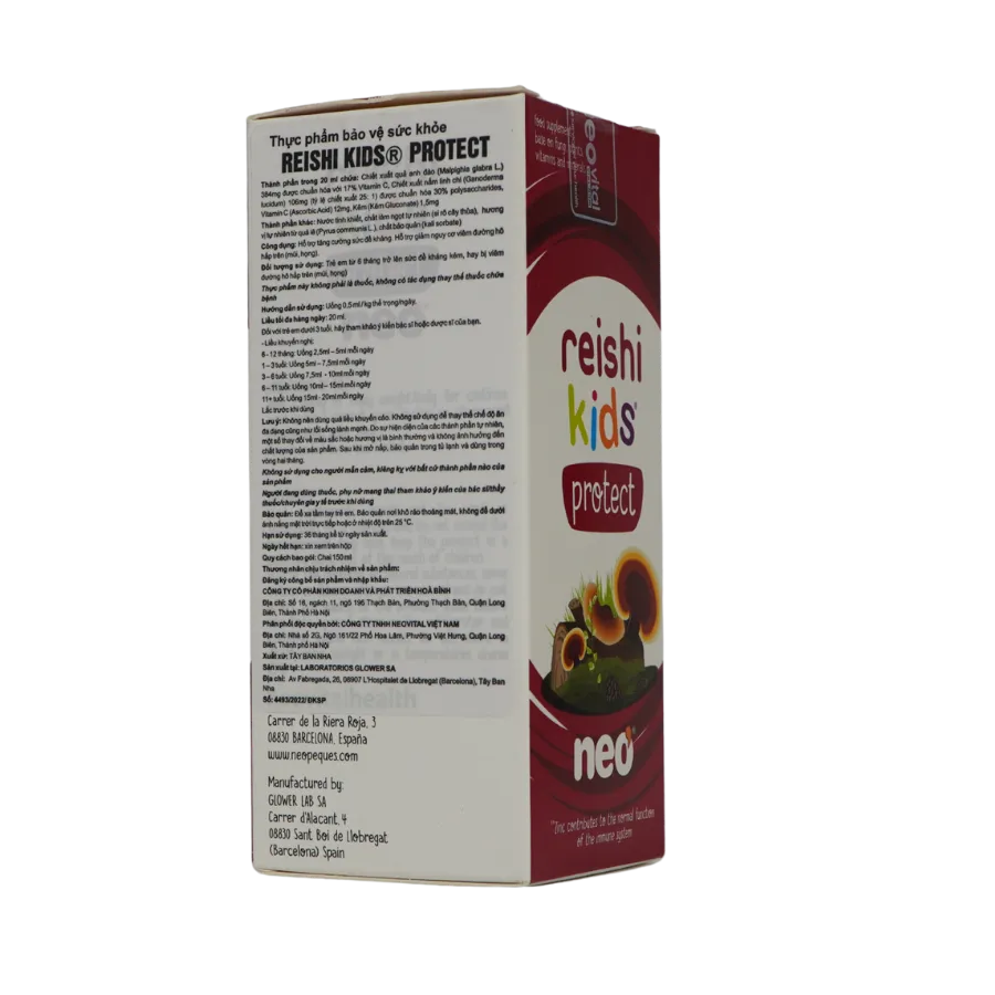 Thực phẩm bảo vệ sức khoẻ REISHI KIDS® PROTECT - Hỗ trợ tăng cường sức đề kháng (150ml) 4
