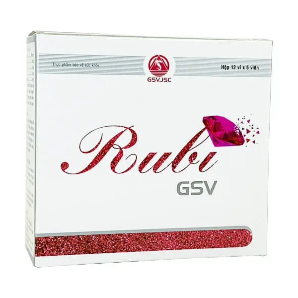 Thực phẩm bảo vệ sức khoẻ Rubi GSV (60 viên) 2