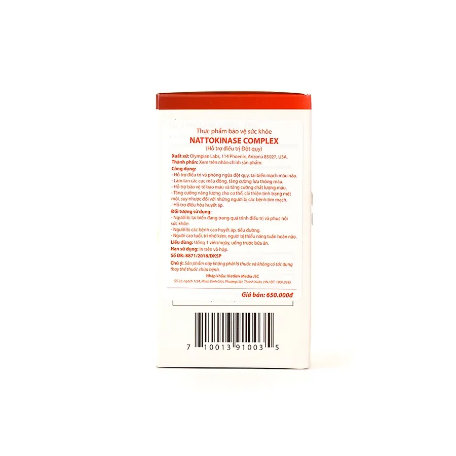 Thực phẩm bảo vệ sức khoẻ viên nang Nattokinase Complex (30 Viên) 6