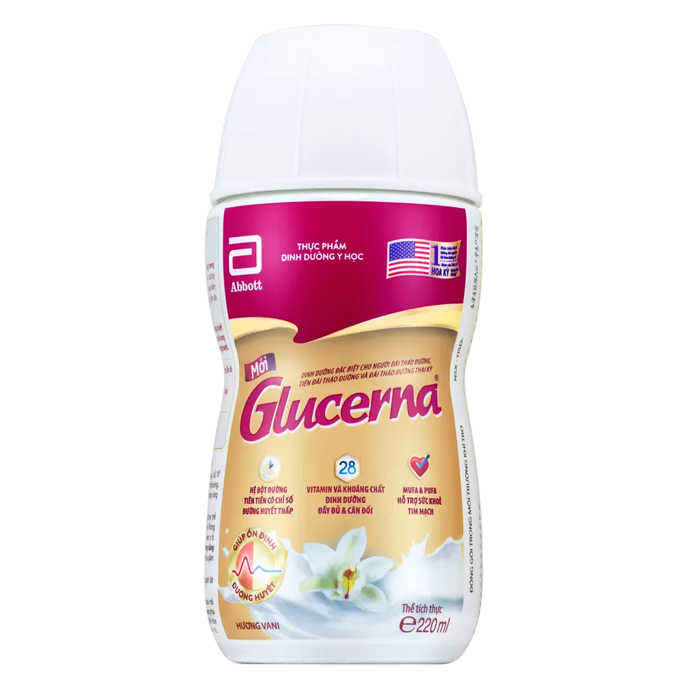 Thực phẩm dinh dưỡng y học Glucerna hương vani (220ml)