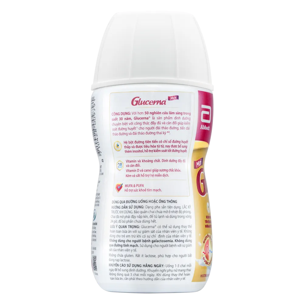 Thực phẩm dinh dưỡng y học Glucerna hương vani (220ml) 2