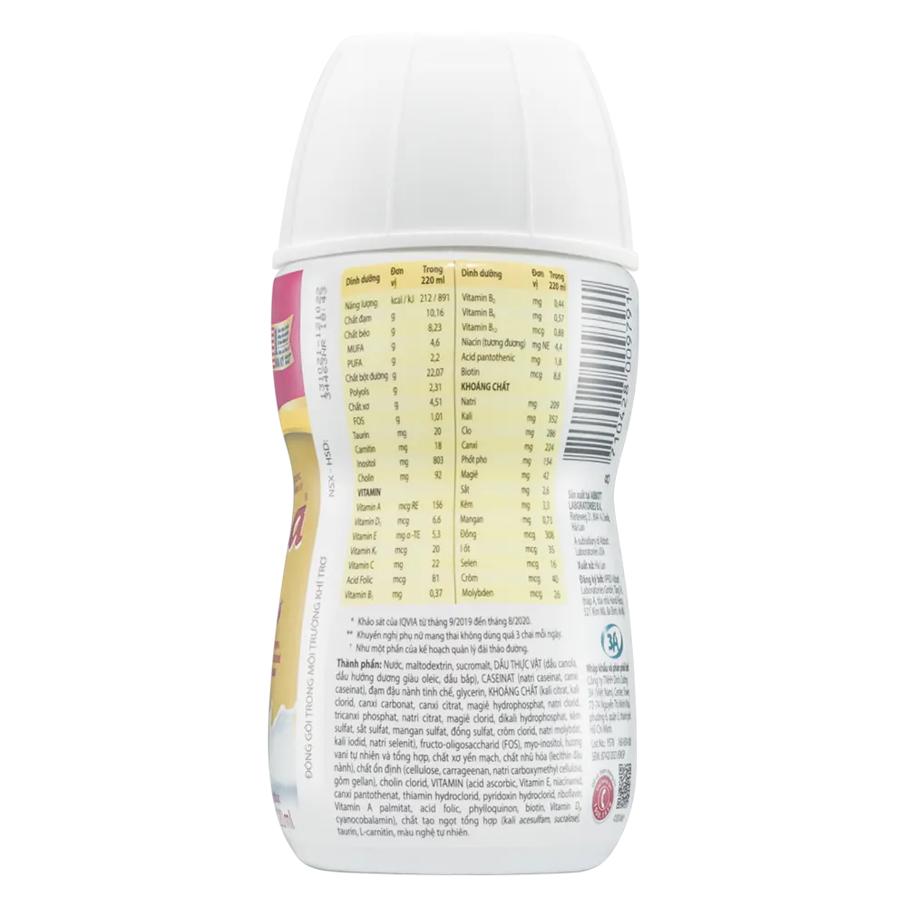 Thực phẩm dinh dưỡng y học Glucerna hương vani (220ml) 3