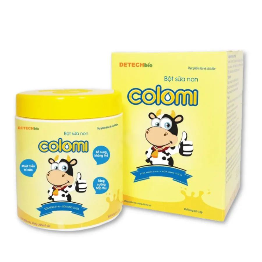 Thực phẩm hỗ trợ bé Bột sữa non Colomi 200g tăng đề kháng, hỗ trợ tiêu hoá, phát triển toàn diện (Hộp 200g)