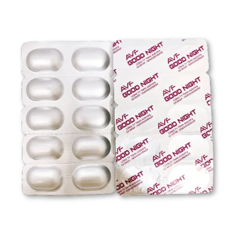 Thực phẩm hỗ trợ sức khoẻ AVF Goodnight giúp ngủ ngon, giảm căng thẳng (Hộp 60 viên) 2