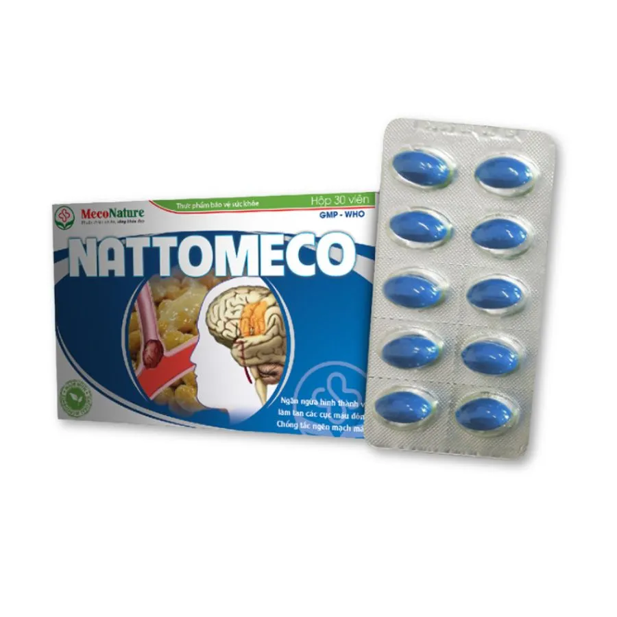 Thực phẩm hỗ trợ trí não Nattomeco (Hộp 30 viên)