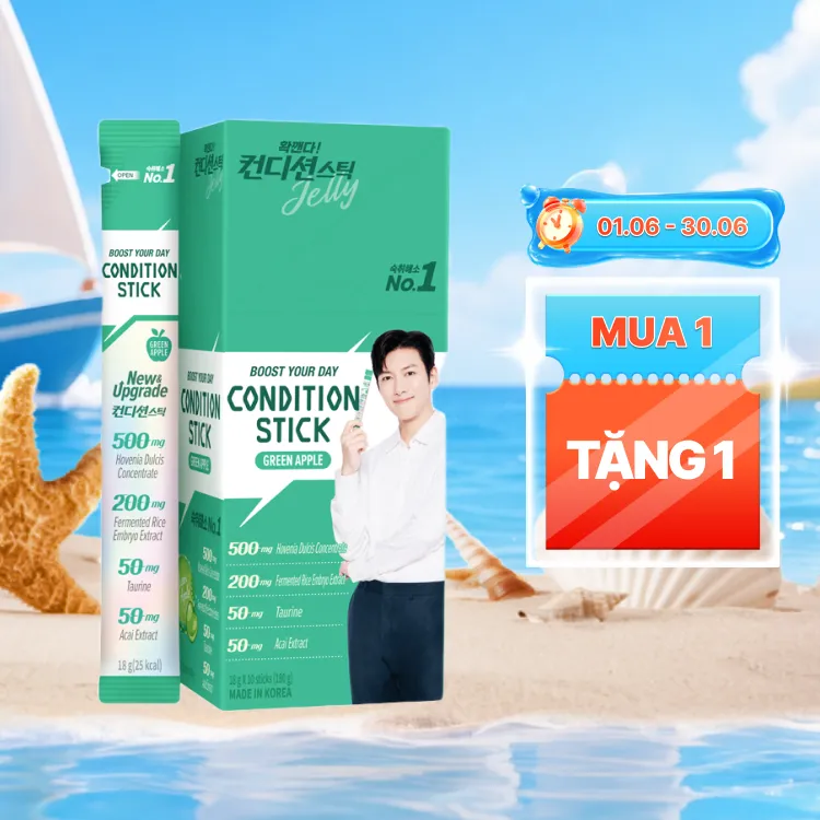Thạch khúng khéng Condition Stick (Hộp 10 gói) hỗ trợ chức năng gan