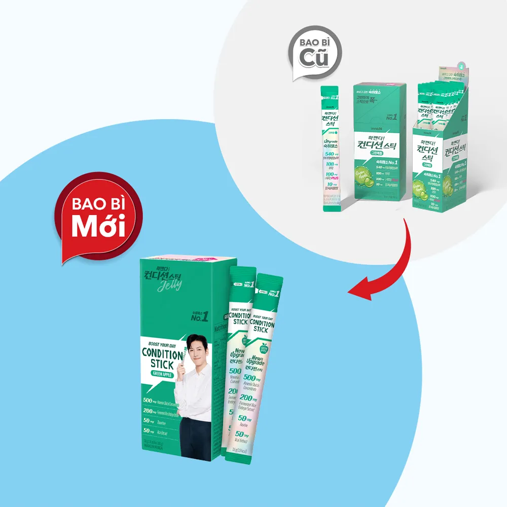 Thạch khúng khéng Condition Stick (Hộp 10 gói) hỗ trợ chức năng gan 4